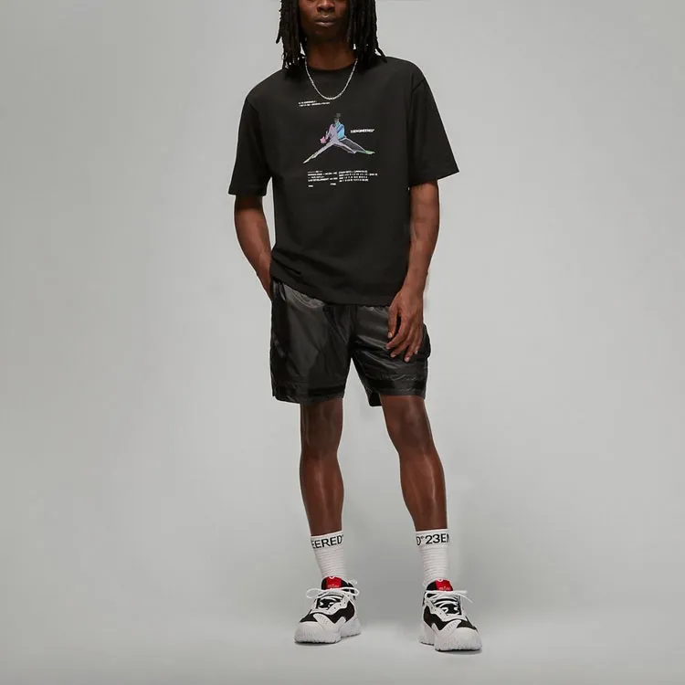 Jordan Raglan Sleeve T-Shirt Men's Black-2