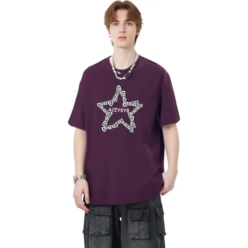 YK&YB T Shirts Unisex Grape Purple-2