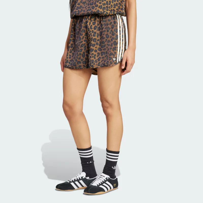 Adidas Women's Satin Shorts Multicolor/Bronze Strata-1
