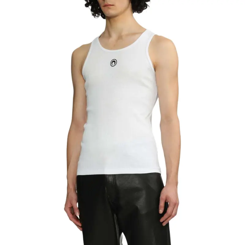 Marine Serre Crescent Moon Embroidered Crewneck Tank Top-1