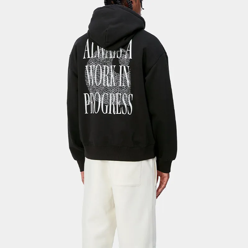Carhartt WIP SS24 Hooded Always A WIP Sweatshirt Sweatshirt Men's Black-3