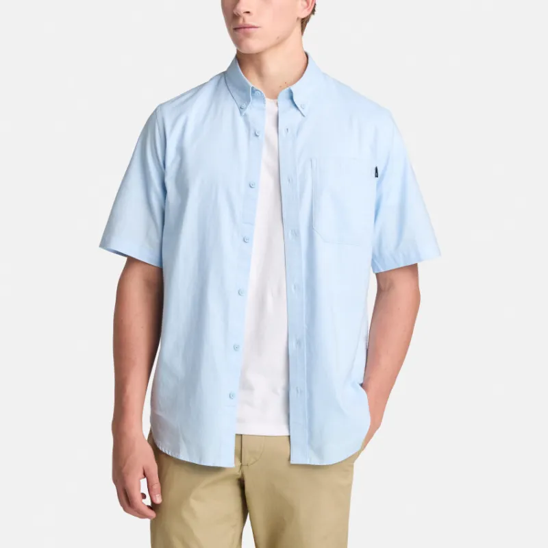 Timberland SS25 Shirt Men's B02 Blue-2
