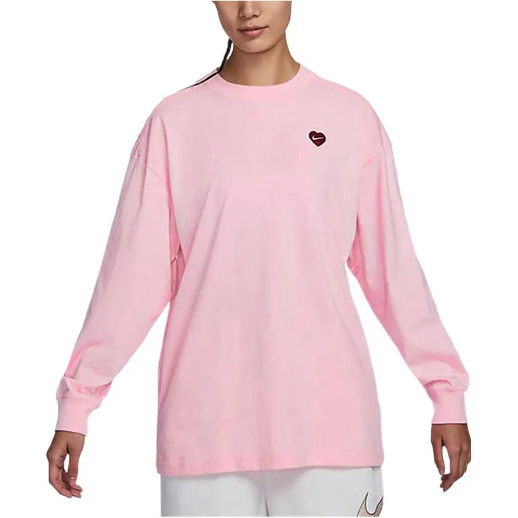 Nike Nike Valentine's Day Collection Drop Shoulder Sleeve T-Shirt Women's Pink-2