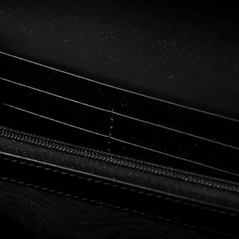 GUCCI Cow Leather Shoulder Bag Women's Black-7