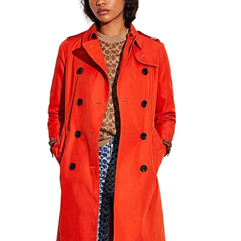 COACH Coats Women's Orange-2
