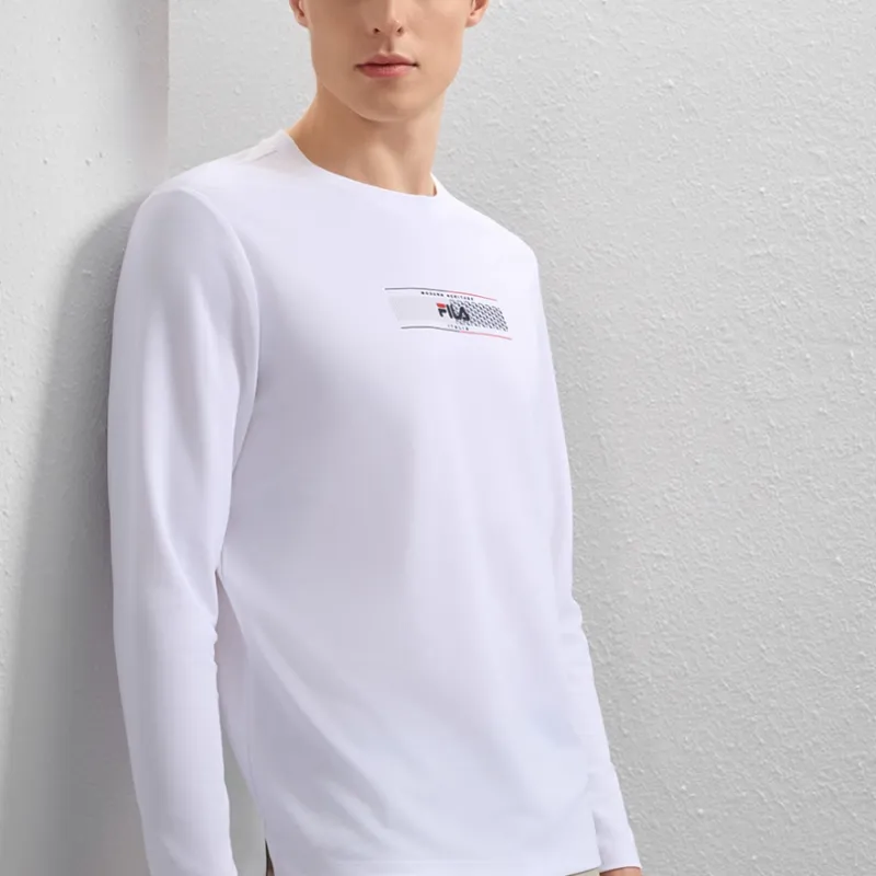 FILA Casual Sportswear Men Standard White+Pitch Black-2