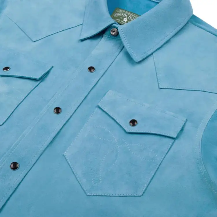 Denim Tears Suede Leather Western Shirt-2