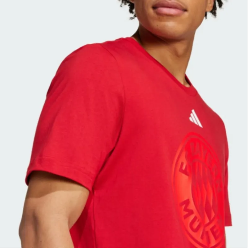 Adidas BayernFC Bayern T-Shirt Men's Red-4