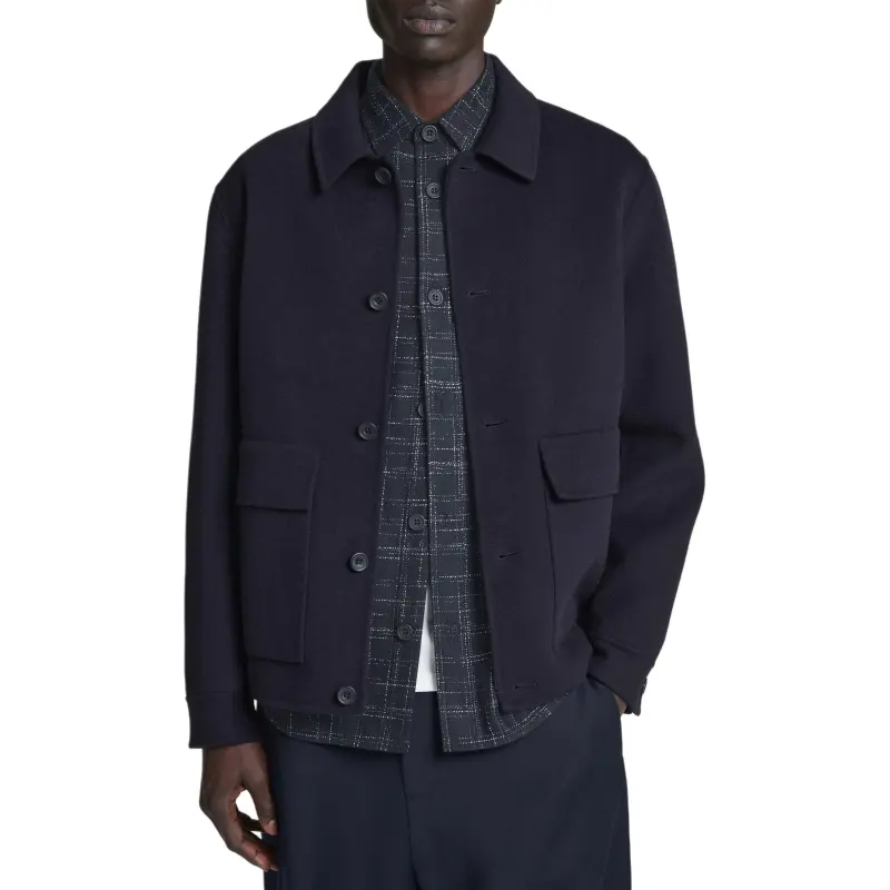 COS Shirts Men Navy Blue-4