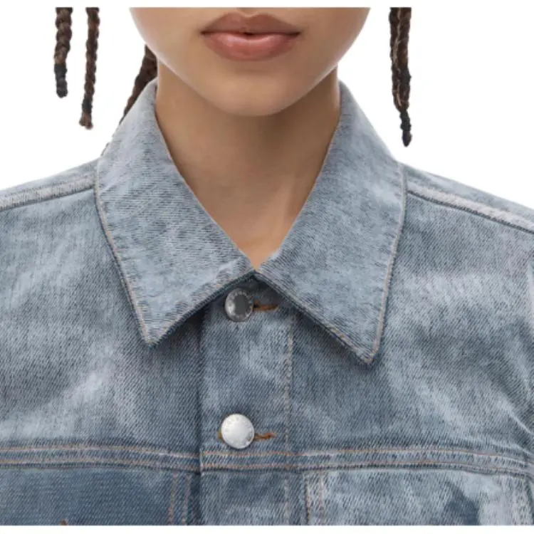 Alexander Wang Slim Flocked Trucker Jacket-4