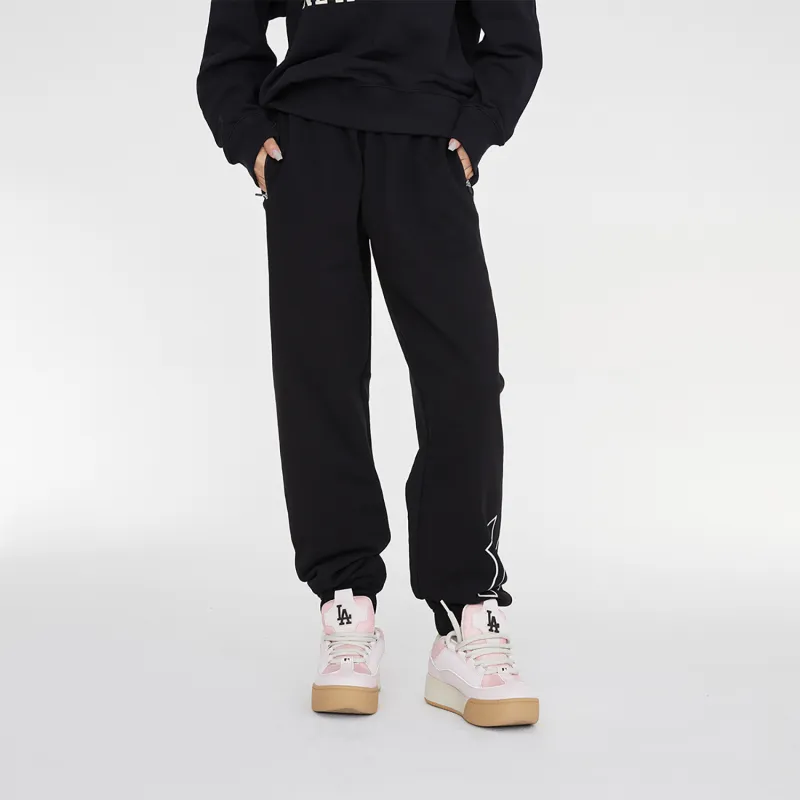 MLB New York Yankees Knitted Sweatpants Unisex Black-4