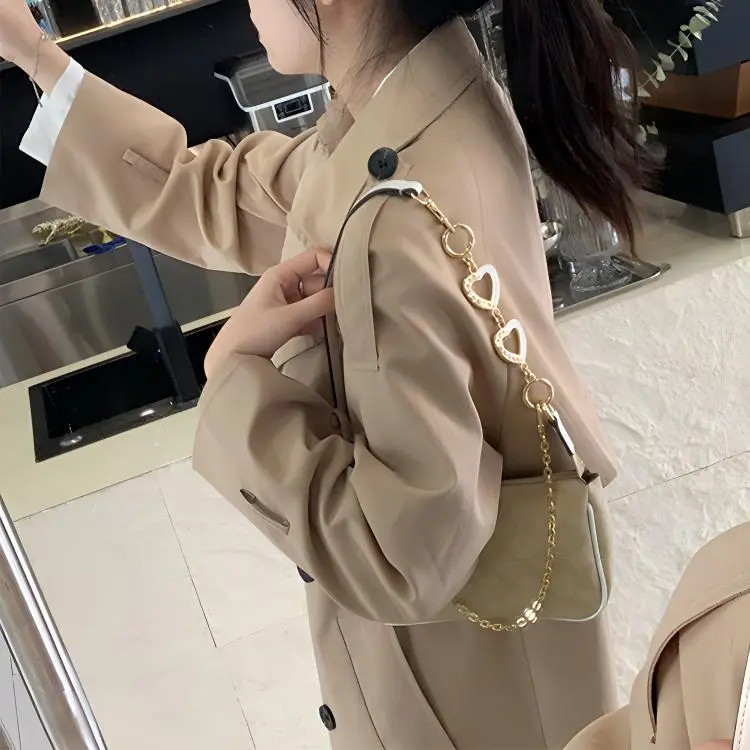 Lan Bao Fan Metal Bag Accessories Women's Gold Tone-3