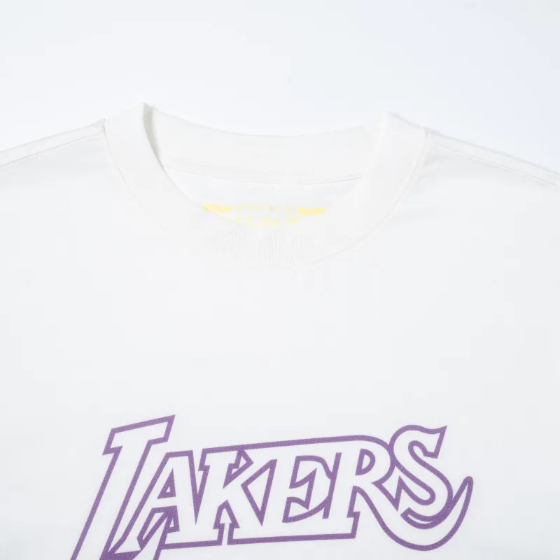 Mitchell & Ness NBA Collection T Shirt Los Angeles Lakers Unisex White-2