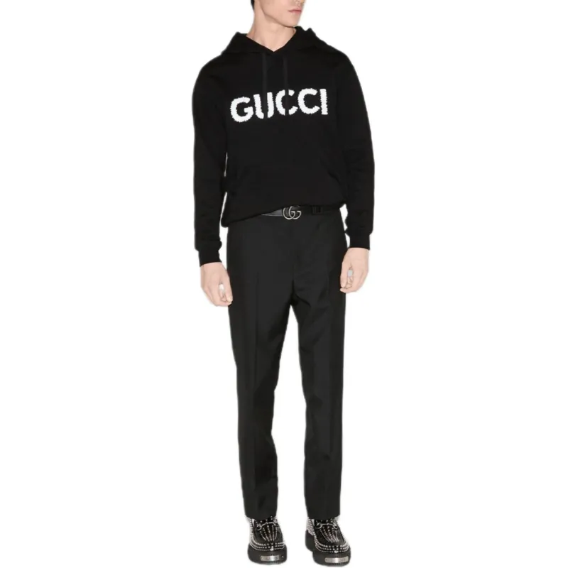 GUCCI Embroidered Jersey Sweatshirt-1