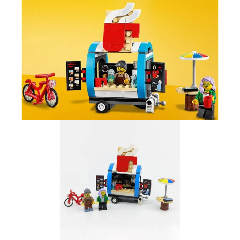 LEGO Cute Coffee Cart Building Blocks 149 40488-1