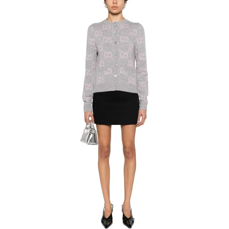 GUCCI Gg Knit Button Up Cardigan-3