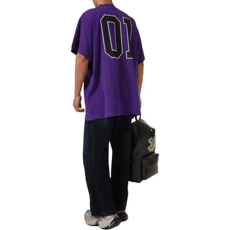 Balenciaga SS25 T Shirt Regular Fit Men's Purple-3