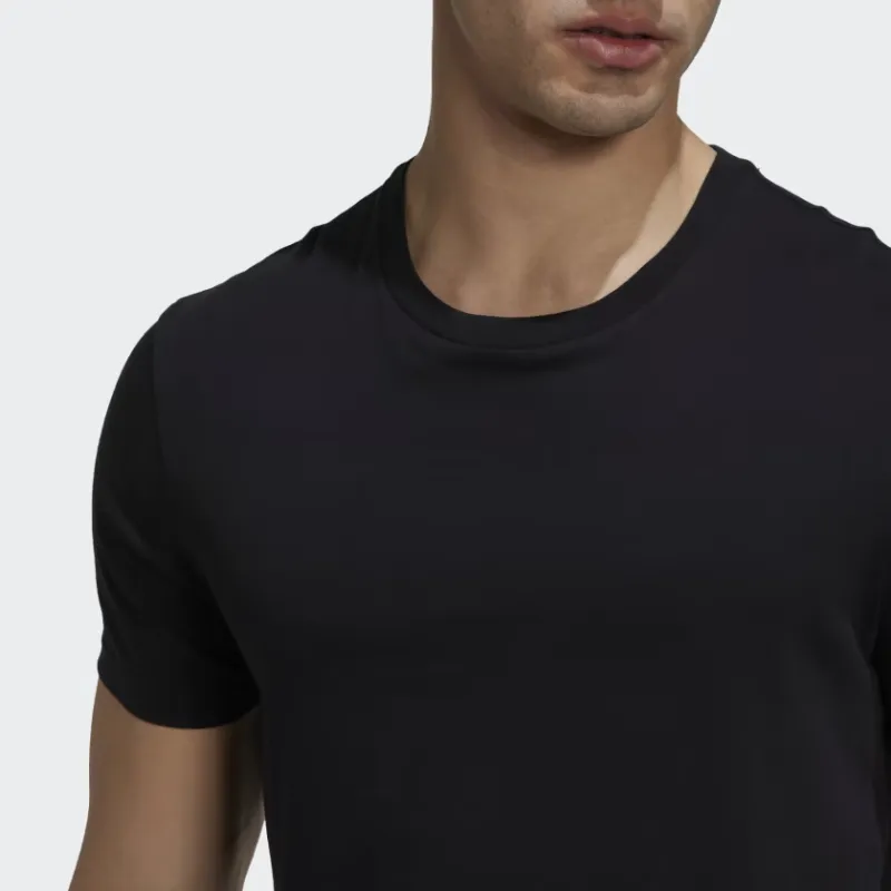 Adidas ACTIVE FLEX COTTON CREWNECK SHIRT UNDERWEAR T-Shirt Men's 3 Pack Black-3