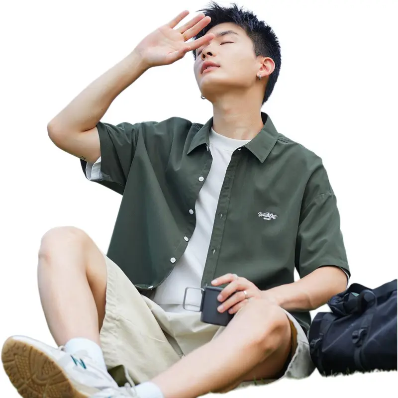 Tonlion Short Sleeved Shirt Men's-4