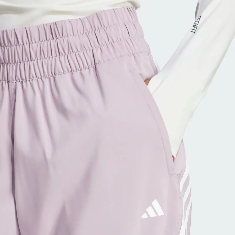 Adidas Train Icons Woven Pants Athletic Trousers Women's Gray Purple-4