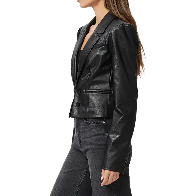 PAIGE Leather Jacket Women's Black-2