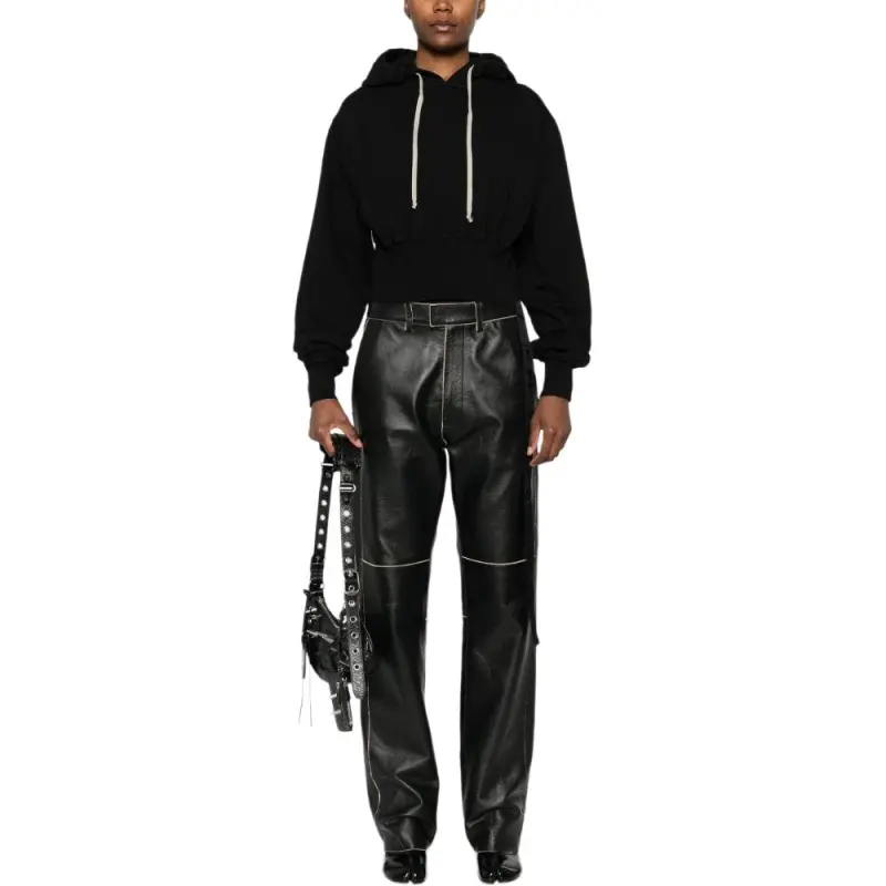Rick Owens DRKSHDW Tatlin Zipped Hoodie 'Black'-2