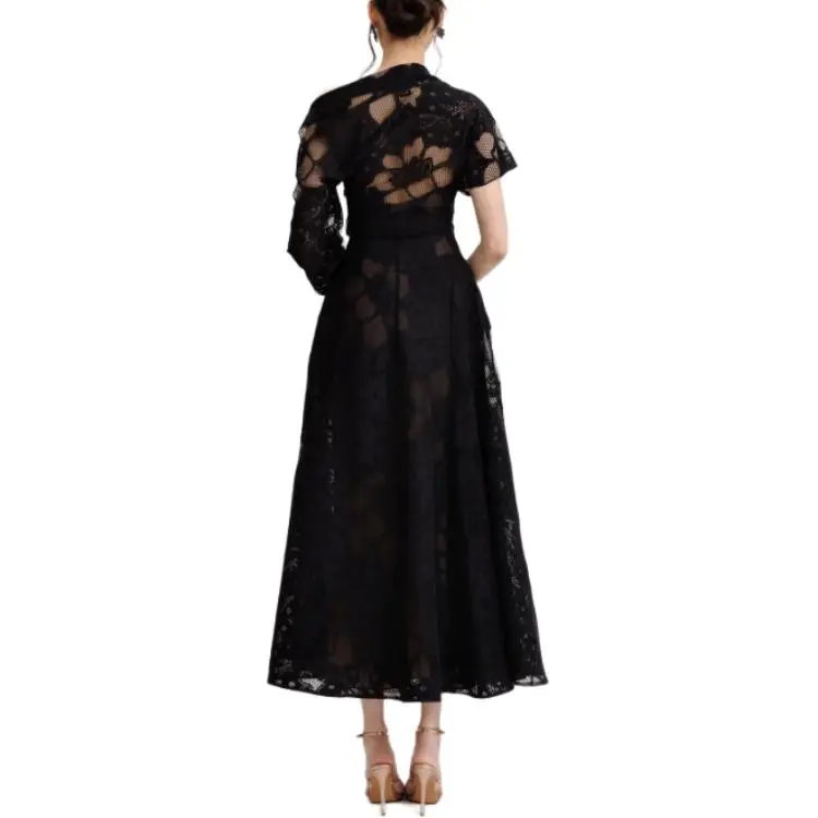 Gemy Maalouf Short-Sleeved Dresses Women's Black-1