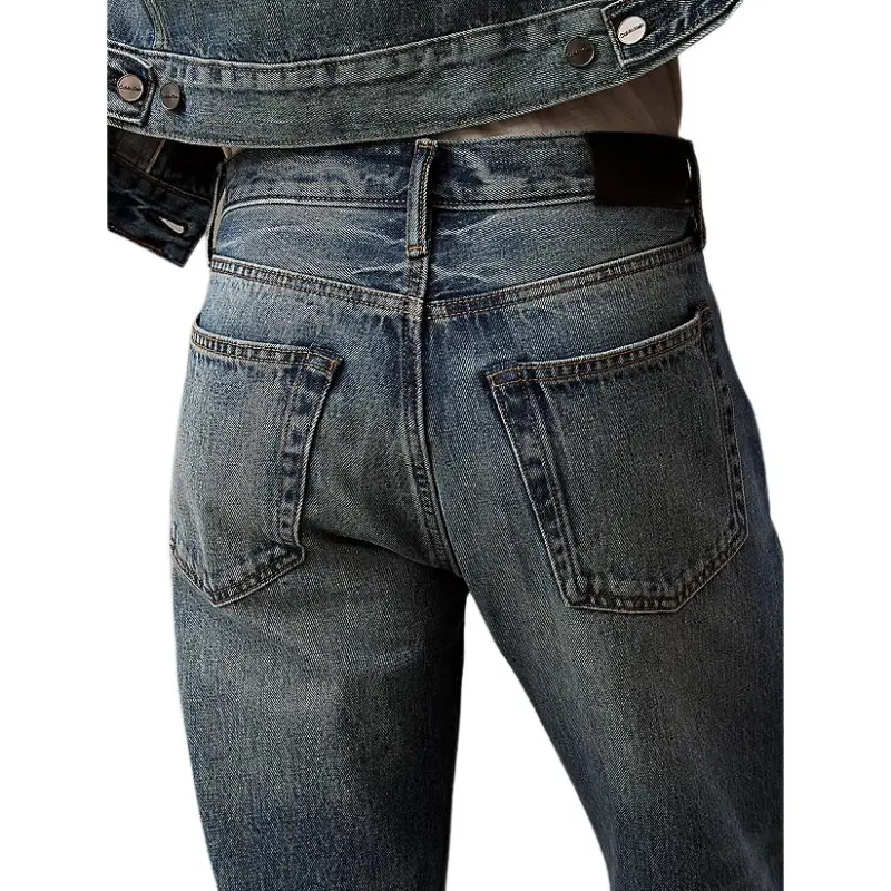 CALVIN KLEIN Jeans Europe Version Men's Alloy Indigo-5
