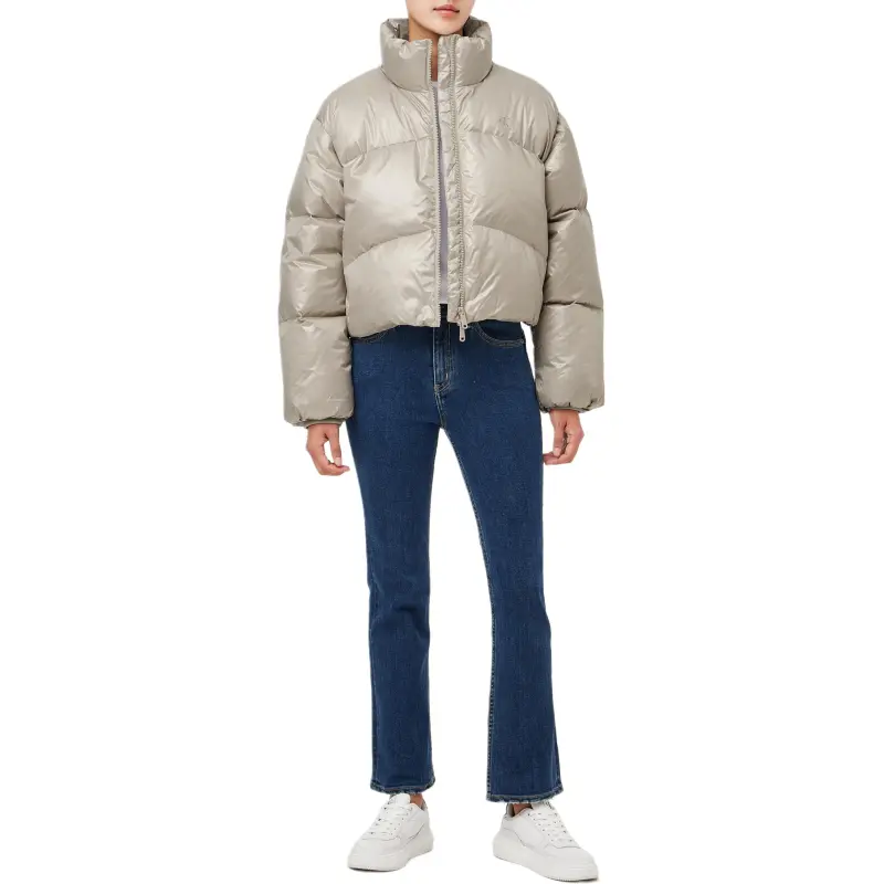 CALVIN KLEIN Puffer Jacket Women's Brown-4