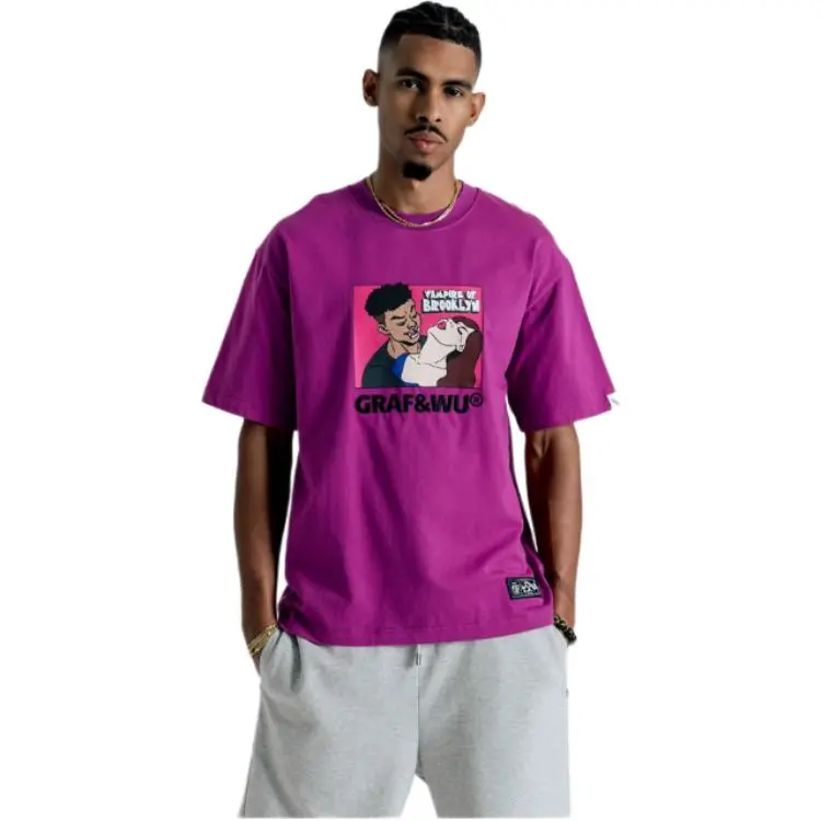 GRAF T-Shirts Unisex Brooklyn Vampire Fuchsia Short Sleeve-1