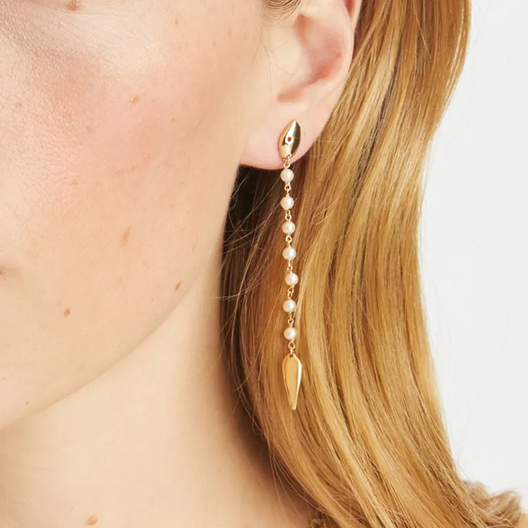 TORY BURCH Brass Earrings Women's Gold-2