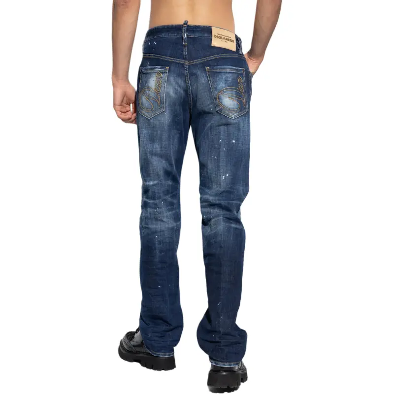 DSQUARED 2 Paint Splash Detailed Distressed Jeans-5
