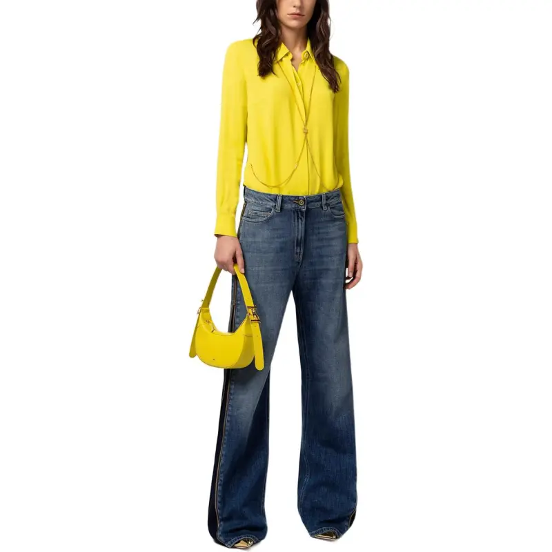 Elisabetta Franchi Body Chain Detail Long Sleeved Shirt-1