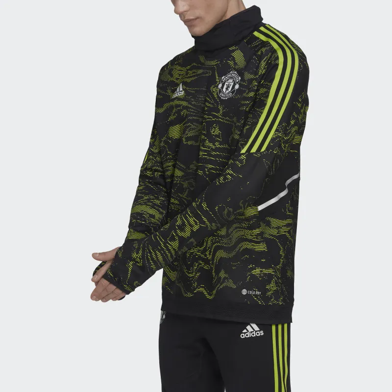 Adidas Manchester United Condivo 22 Pro Warm Top Soccer Jerseys Men's Green-3