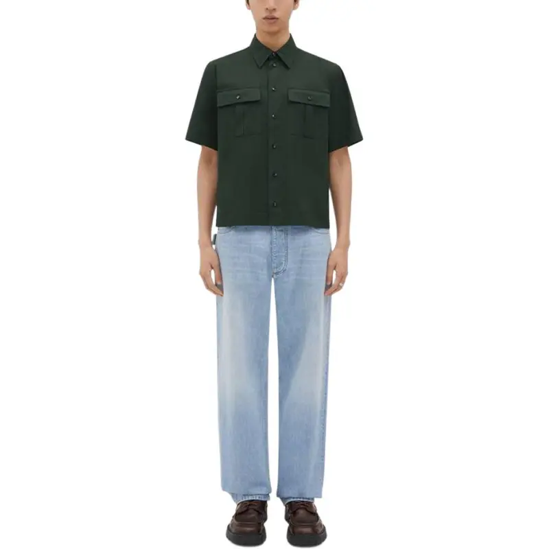 Bottega Veneta SS23 Shirt Men's Dark Green-2