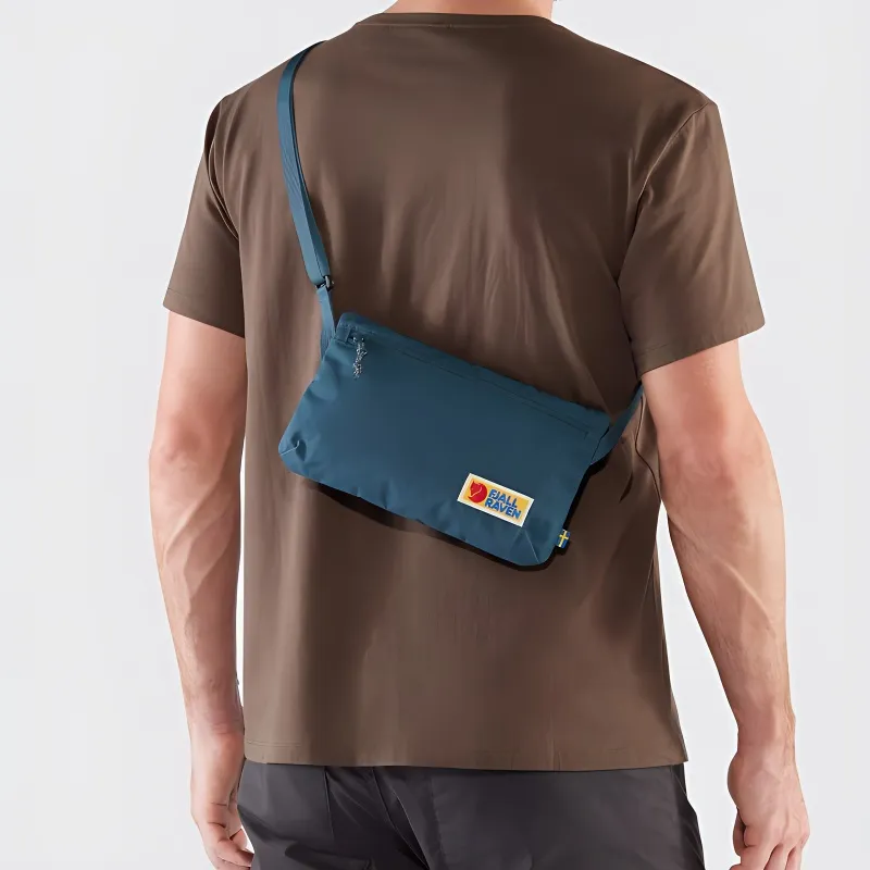 Fjallraven Recycled Polyester Shoulder Bag Regular Unisex Blue-2