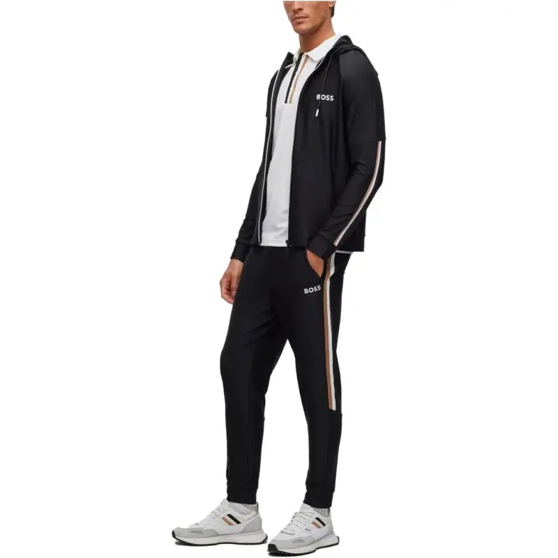HUGO BOSS SS23 Knitted Sports Pants Men's Black-2