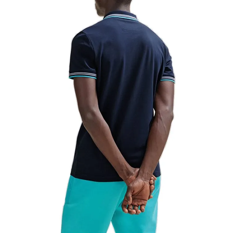 HUGO BOSS Polo Shirts Men Dark Blue-3