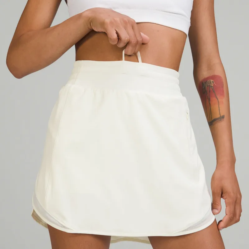Lululemon Courtcore City Tennis Style Casual Short Skirts Women's White-4