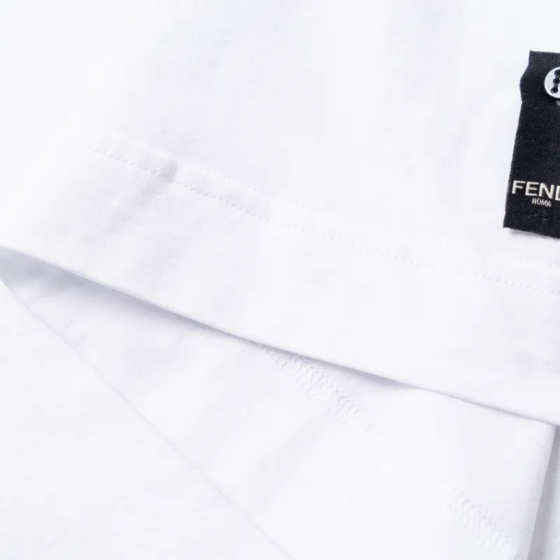 FENDI T Shirts Men White-7