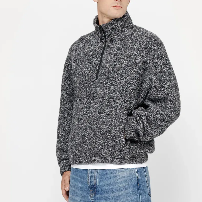 Stussy Wool Blend Sherpa Mock Neck-3