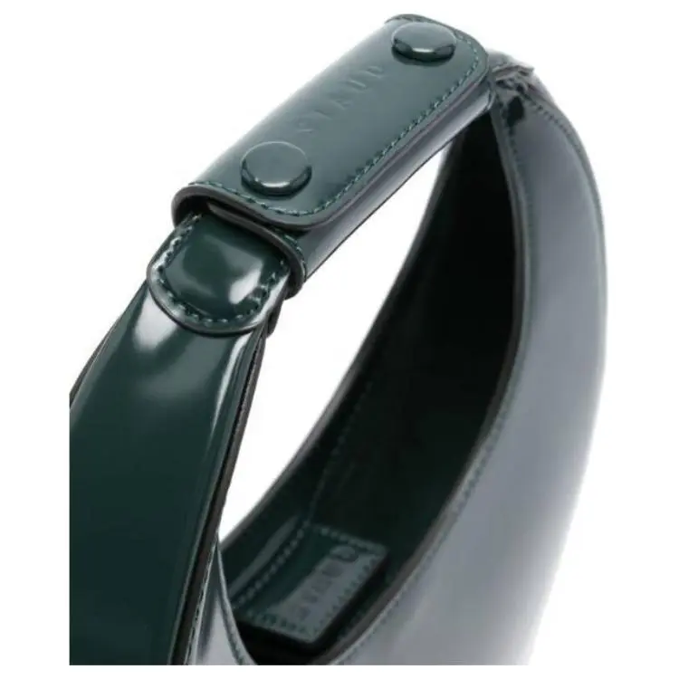 Staud Leather Crescent Bag Handbag Mini Women's Green-4
