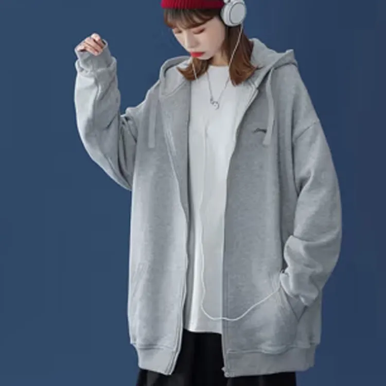 LiNing Sweatshirt Unisex Light Gray-4