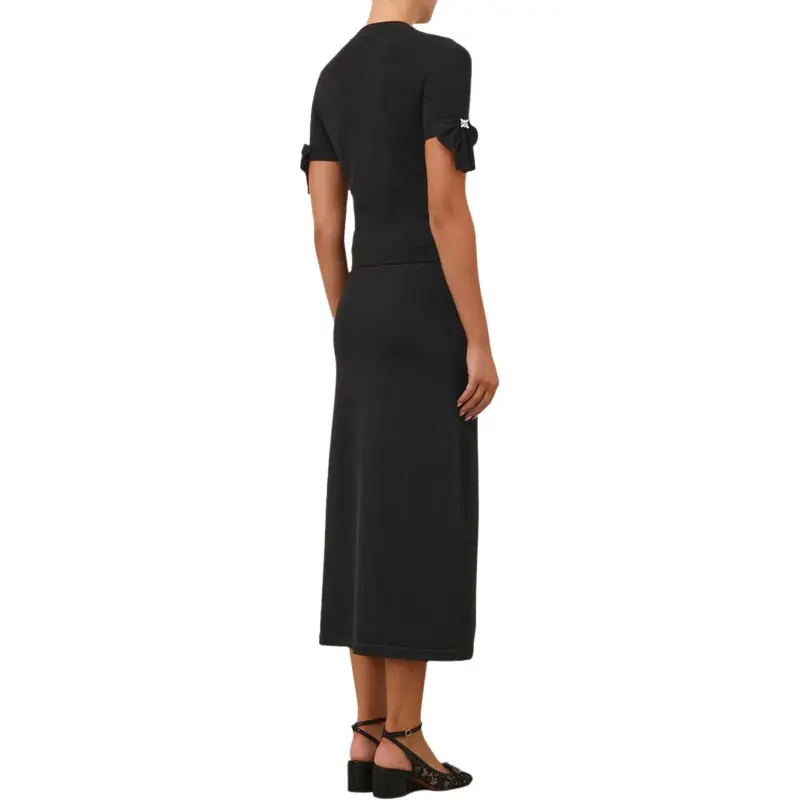 Zimmermann Crush Bow-embellished T-shirt-2