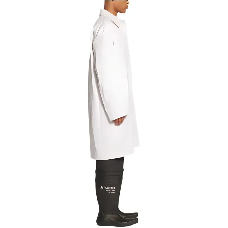 Balenciaga FW22 Trench Coat Men's White-2
