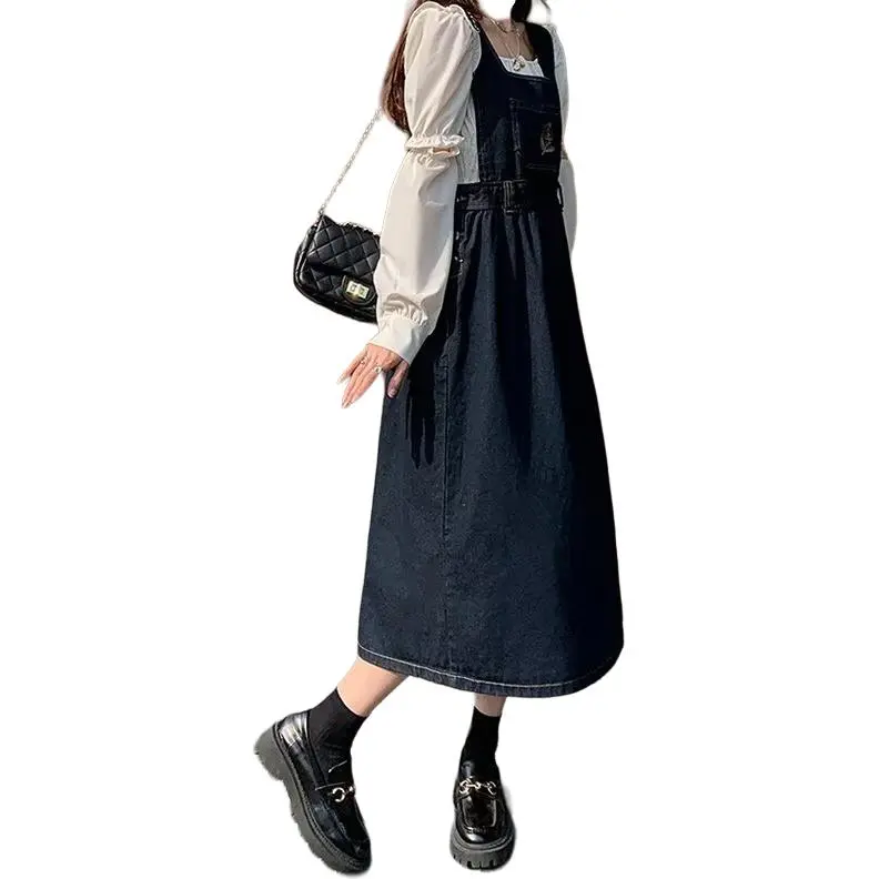 Concubine Zhu Overalls Women's Blue Gray-3