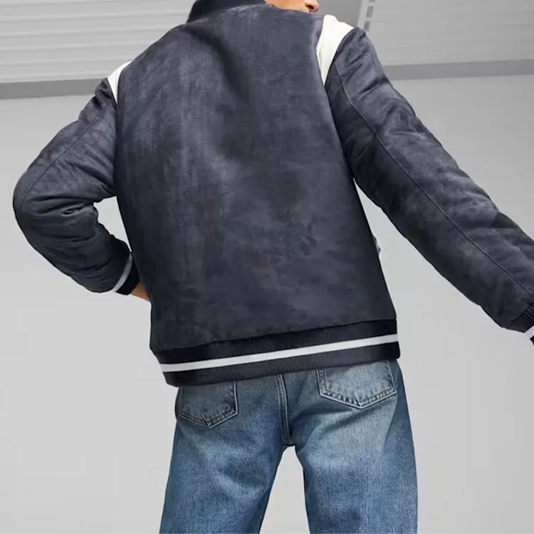 PUMA X Staple Logo patch Varsity Jacket-3