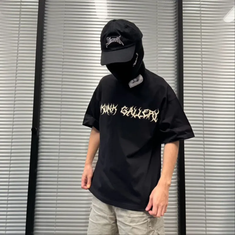 SKUNK GALLERY Short Sleeved T Shirts Unisex Black-2