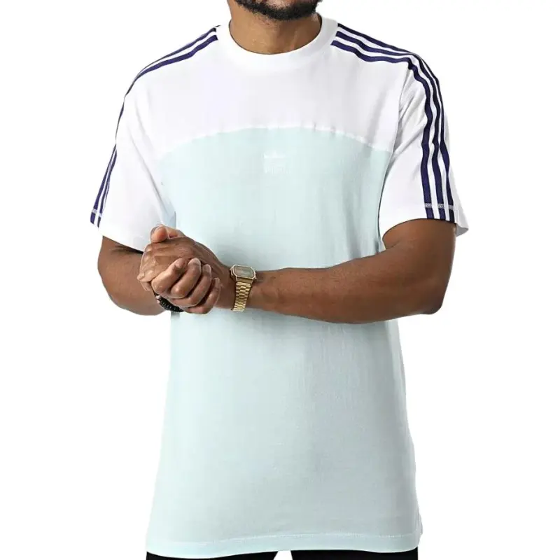 Adidas Originals T Shirt Men's Mint Green/White/Purple-2