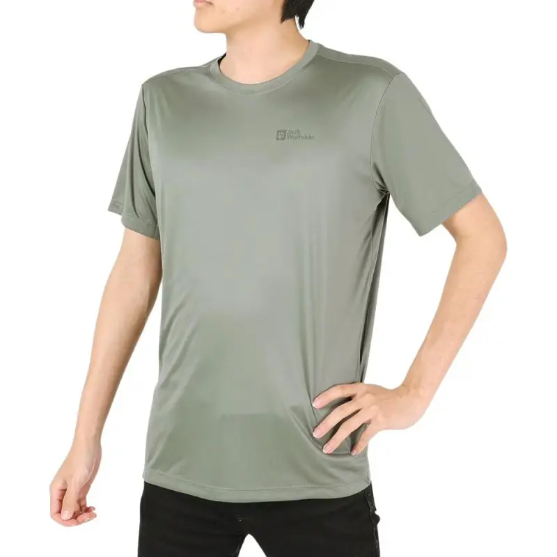 Jack Wolfskin T Shirt Men's Khaki-2